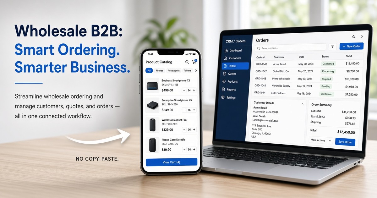 Imagen del artículo «Yollgo + CRM: deja de copiar pedidos a mano» — CRM y Gestión — SoftSystemPro