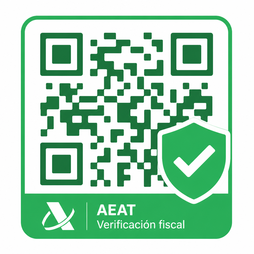Código QR verificable AEAT para Verifactu